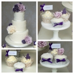 Lilac Cupcake Tower Collage 1
