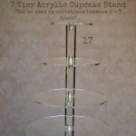 7 Tier Acrylic Stand - Labelled