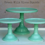 Green Milk Glass - Labelled
