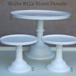 White Milk Glass - Labelled