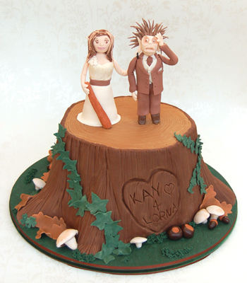 the stump weddingcake